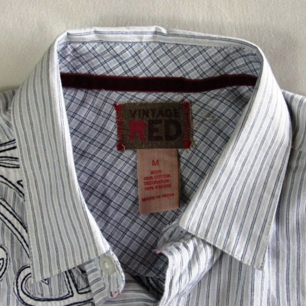 Vintage Red Mens Size M Casual L/S Shirt / RTL $79